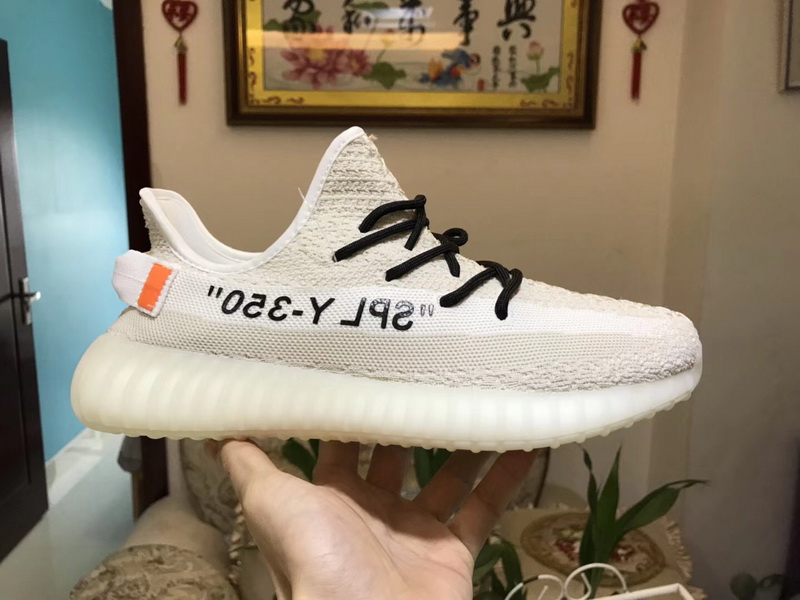 Super Max Adidas yeezy 350 V2 X Off- white OW GS